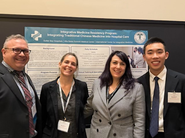 Legend: Society for Acupuncture Research, April 2025: Scott Phelps, Kerry Glendening, Kara Romanko and Kevin Tai
